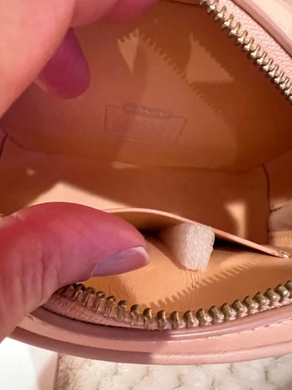 Coach Quilted  leather Vintage Lunchbox Reedition  Top handle crossbody in Blush - Picture 4 of 10